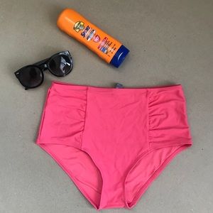 Aerie | Pink High Waisted Bikini Bottoms